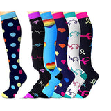 Ladies running stretch compression sports socks