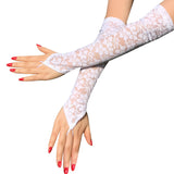 Long Lace Gloves Sexy Hook Finger Gloves