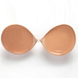 Breathable Seamless Push Up Strapless Invisible One Piece Silicone Bra