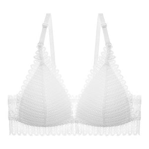 Gathering bra thin cup back bra