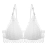 Gathering bra thin cup back bra