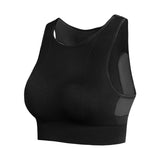 No Underwire Mesh Beauty Back Double-decker Sports Bra