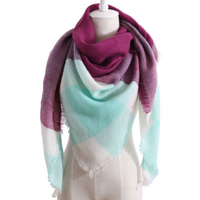 esign Women Triangles Scarf Long Scarves Shawl Autumn Winter