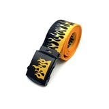 Fashion Hip Hop Personal Leisure Flame Canvas Belt