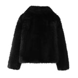 Artificial Fur Mink-like Coat Winter Coat European And American Socialite Style Top