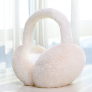 Winter Warm Rabbit Fur Earmuffs Foldable