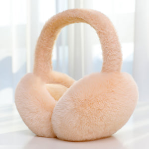 Winter Warm Rabbit Fur Earmuffs Foldable