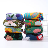 Autumn And Winter Flower Mid-calf Female Cotton Socks