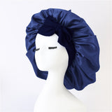 Satin Ribbon Round Bow Elastic Nightcap