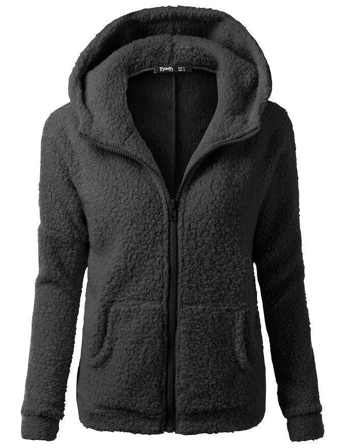 Women's Fashion Jacket Hooded Sweater Sweater