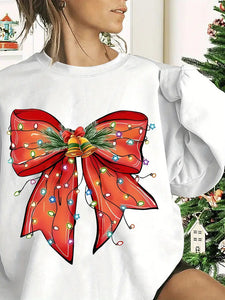 Christmas Series Round Neck Sweater For Women