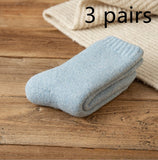 Winter Warm Padded Extra Thick Fleece Lined Fur Selvedge Female Middle Tube Socks