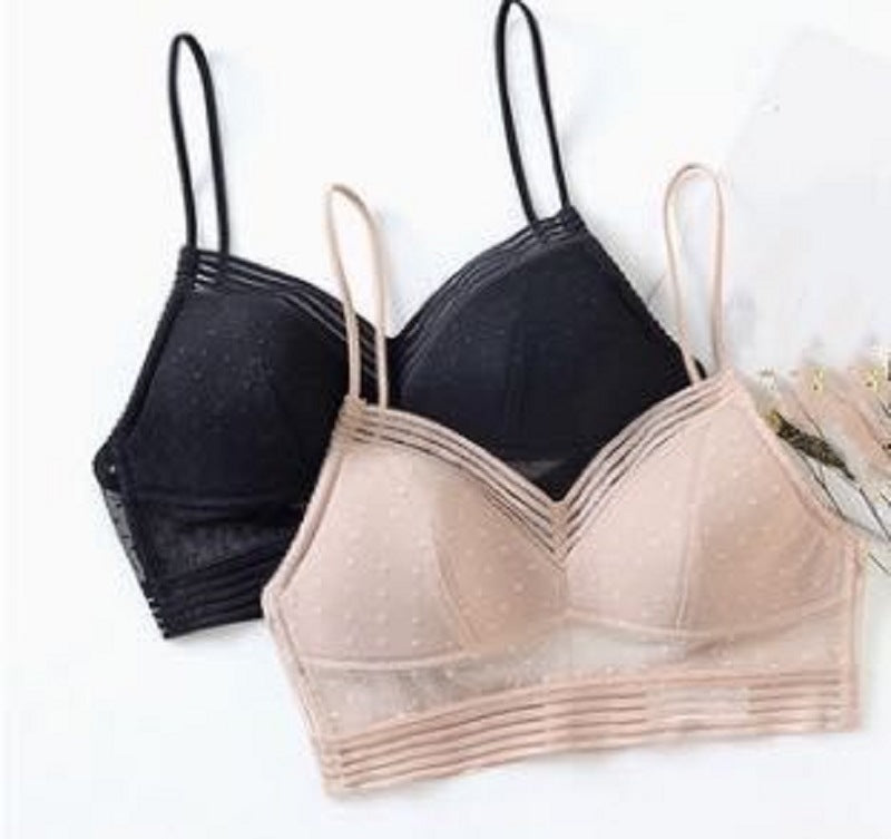 Back U-shaped Bra Beautiful Back No Steel Ring Lace Thin Underwear