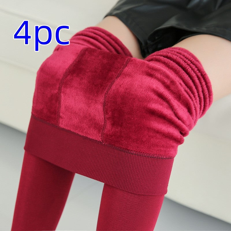 Fashionable Warm Fur Leggings Winter Body Legs Keep Warm