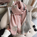 Cashmere-like Short Beard Tassel Thickened Warm Shawl Scarf