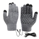 USB Heating Electric Heating Gloves Thermal Thickened Knitting