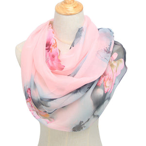 Printed Spring And Summer Sunscreen Thin Scarf Shawl