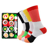 Creative Sushi Mid-calf Combed Cotton Socks Boxed Christmas