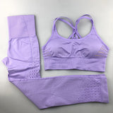 Quick-drying sports bra and yoga pants set