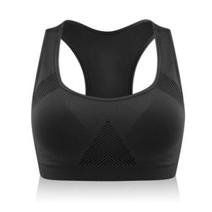 Breathable shaping seamless sports bra