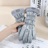 Warm Gloves Winter Women's Touch Screen Fleece-lined Thickened