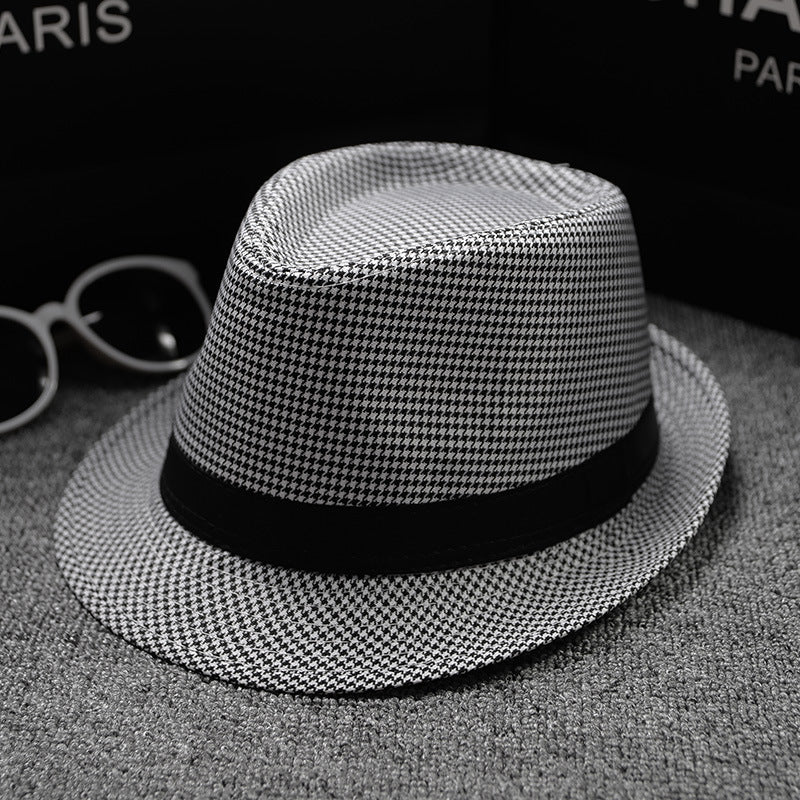 British Houndstooth European And American Sun Hats For Men