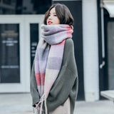 Warm Female Student Thickened Scarf