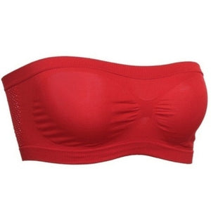 Seamless Chest-wrapped Tube Top, Anti-glare Sports Bra