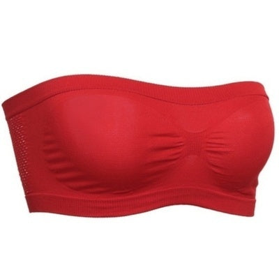 Seamless Chest-wrapped Tube Top, Anti-glare Sports Bra