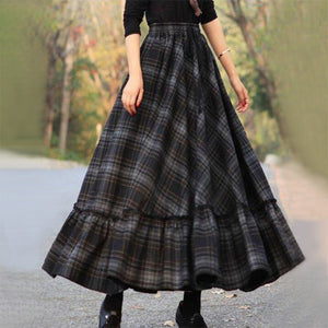 Sweet Plaid Skirt For Women