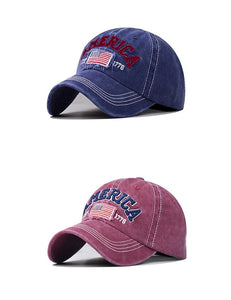 Women's Cotton Water Washed Hole Embroidered Hat