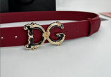 Classic Letter 4cm Wide Version Buckle Belt For Men And Women