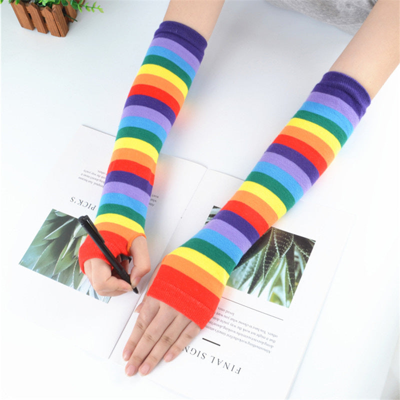 Rainbow sun protection sleeves