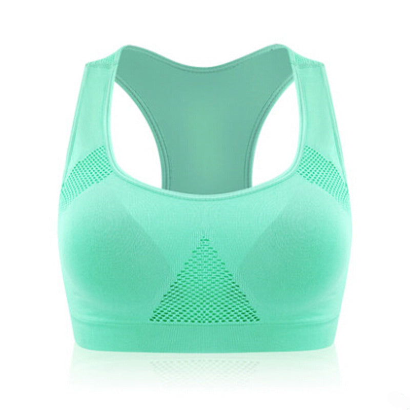 Breathable shaping seamless sports bra