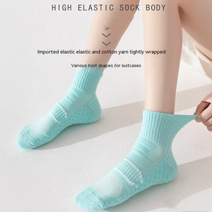 Running Exercise Towel Thickened Shock Absorption Non-slip Socks