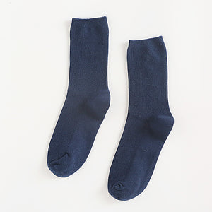 Summer Candy Color Solid Color Mid-calf Length Socks