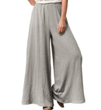 Women's Cotton And Linen Loose Wide-leg Pants Oversized Casual Trousers