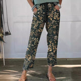 Women's Casual Slacks Printed Fashion