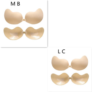 Invisible Push Up Bra Backless Strapless Bra Seamless Front Closure Bralette Underwear