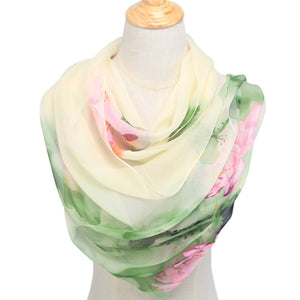 Printed Spring And Summer Sunscreen Thin Scarf Shawl