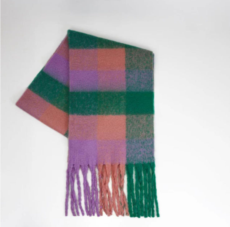 Warm Female Student Thickened Scarf