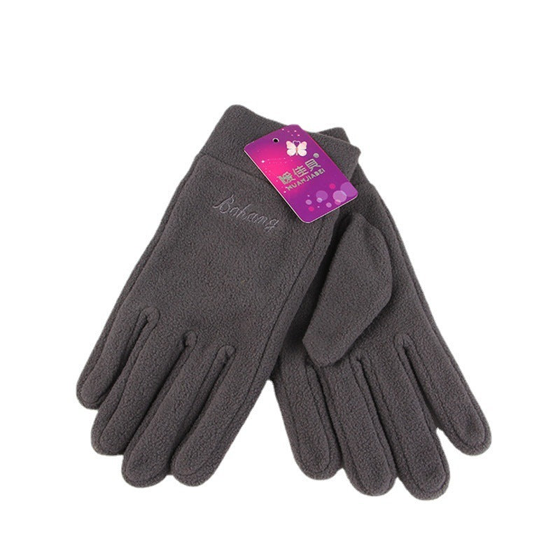 Autumn And Winter Warm Polar Fleece Gloves Riding Thick Fashion