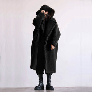 Autumn And Winter Casual Faux Fur Coat Women's Coat Mid-length Coat