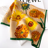 Fashion Lady Sunflower Vintage Scarf