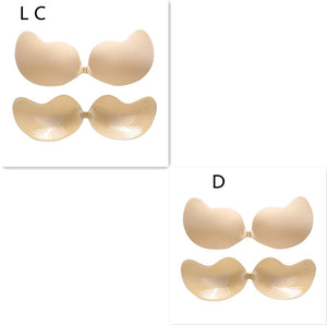 Invisible Push Up Bra Backless Strapless Bra Seamless Front Closure Bralette Underwear