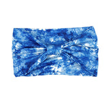 European And American New Tie-dye Sports Sweat-absorbent Hair Band Women's Super Wide Headscarf