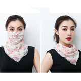 Hanging Ear Thin Face-covering Scarf Triangle Veil Scarf