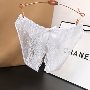 Ladies Low Waist Lace Transparent Free Panties