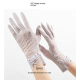 Lightweight Breathable Lace Sun Protection Gloves