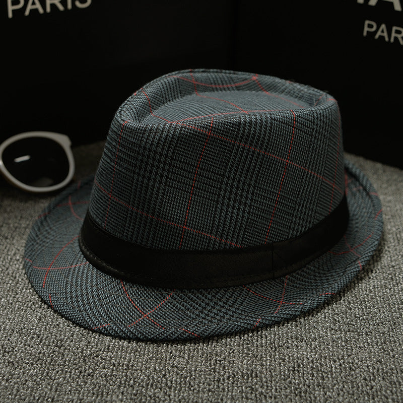 British Houndstooth European And American Sun Hats For Men